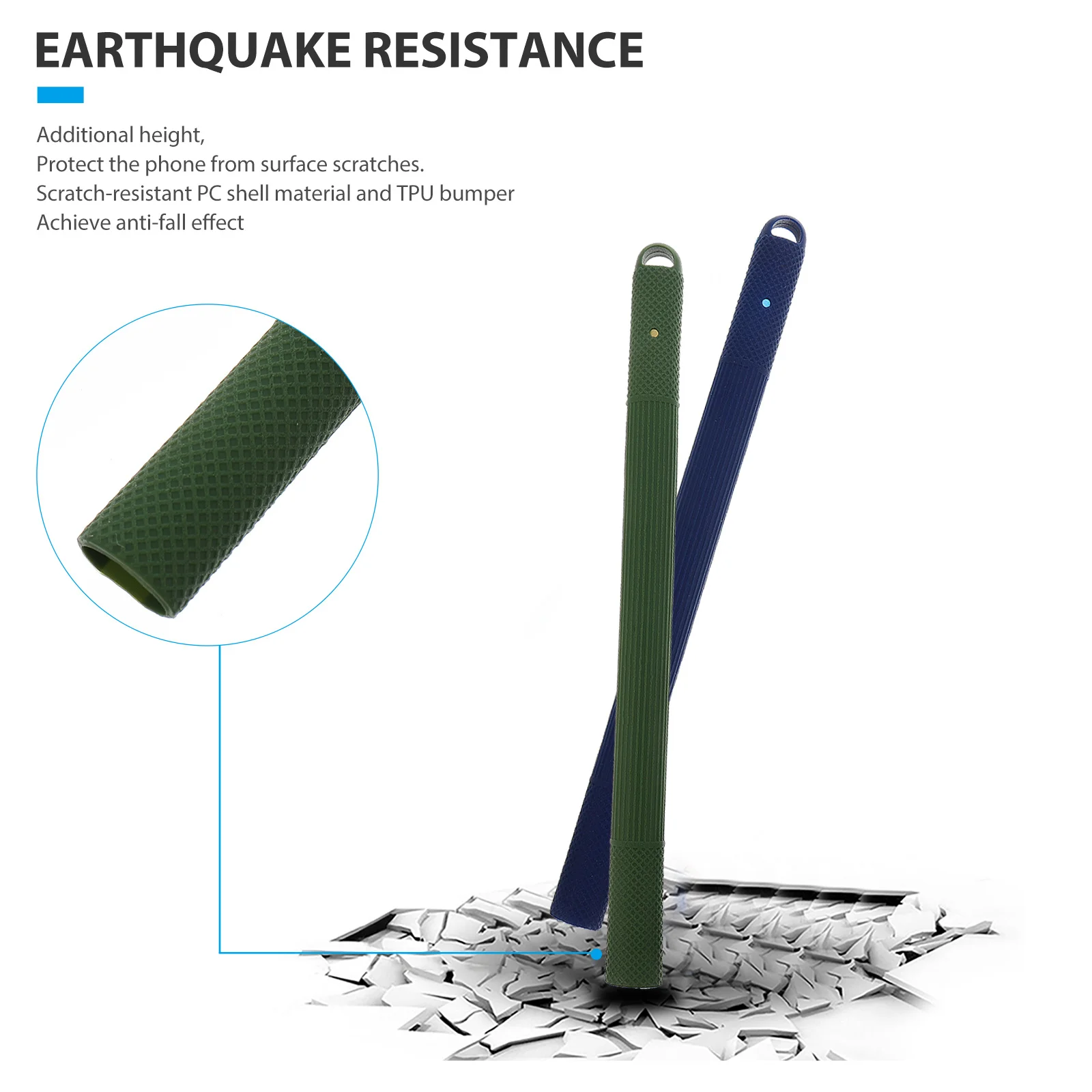 

2Pcs Handwriting Pen Protection Cover Nonslip Falling-Resistant Smooth Surface Stylus Holder for Pencil 2 Long Time Use