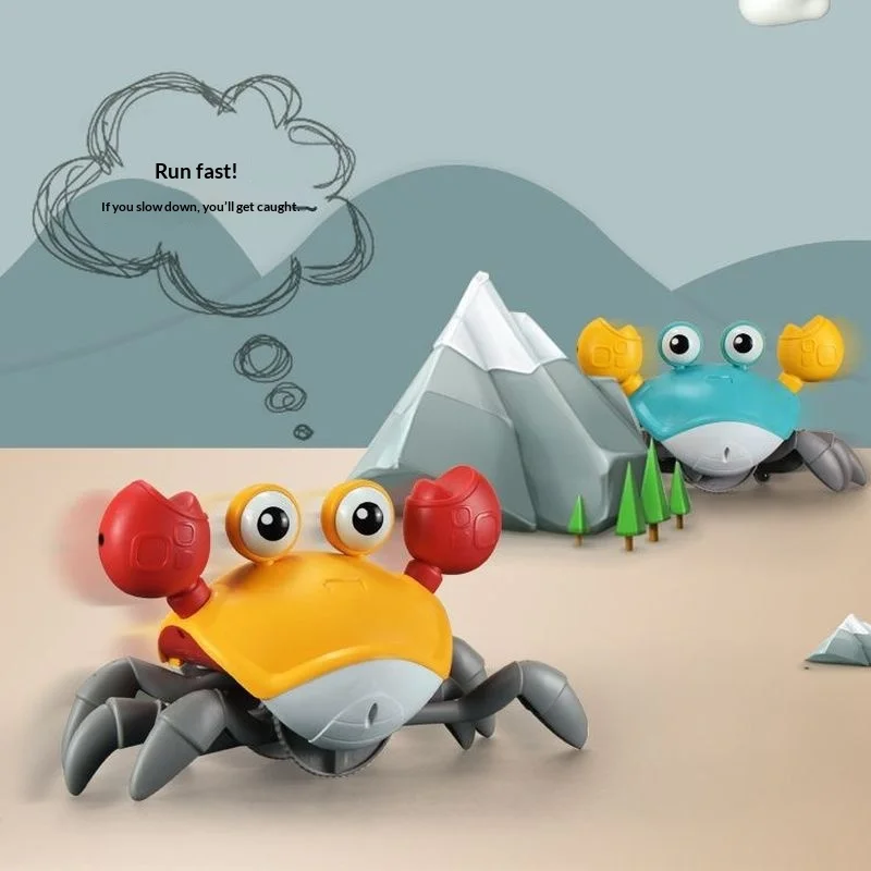 Electric Induction Crawling Crab Toy Sound Control Interactive Novelty Funny Moving Party Game Desktop Play Gift 2026 New Model