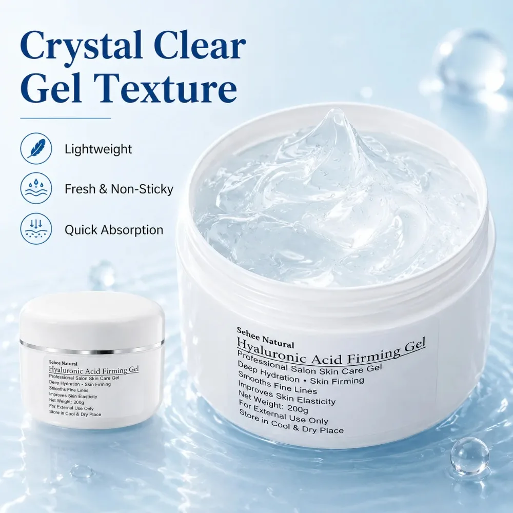 Hyaluronic Acid Firming Facial Serum Gel Anti-Aging Anti-Wrinkle Replenishment Fresh Elastic Skin Lift Fine Lines Remove 200g