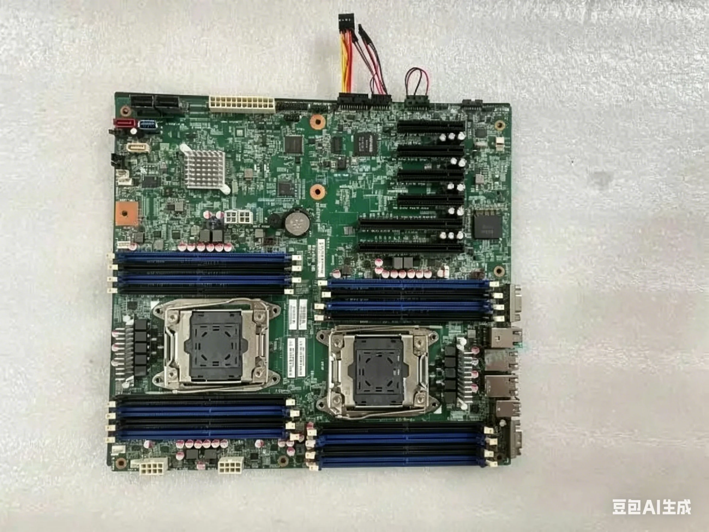 X99 Dual Socket E5-2680V4 Server Board, C612 Chipset E-ATX Motherboard with Dual NVMe RAID for Xeon V4 Data Center Workstation