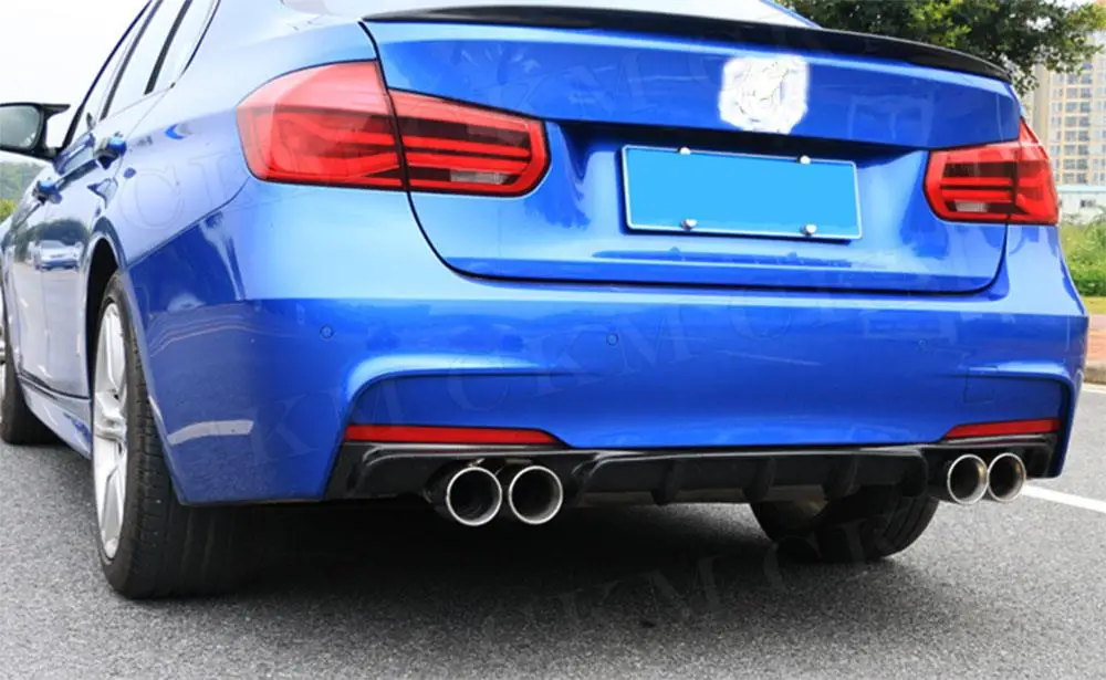 

Car Rear Bumper Lip Diffuser Spoiler for BMW F30 F35 320i 328i M Sport 2012-2018 PP Bumper Diffuser Body Kits