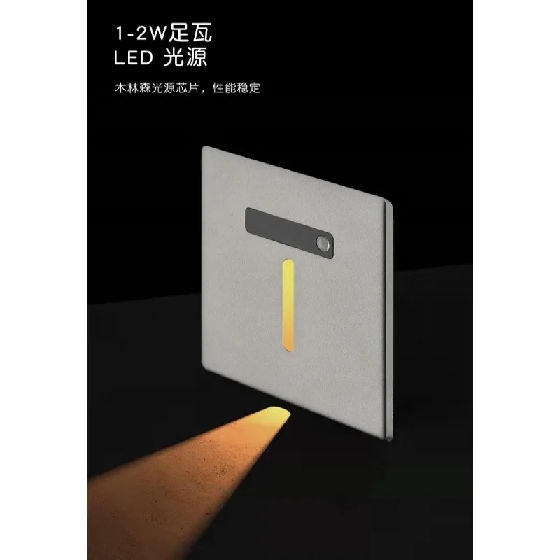 

PC Spray Paint Motion Sensor Step Light - Indoor/Outdoor Night Light for Staircase Bedroom Corridor