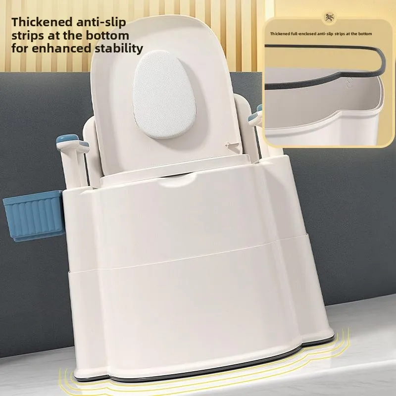 

Portable Toileting Urinal Bucket Elderly Activity Commode Safety Squat Toilet Stool Big Bowel Chair Pregnant Women Urina...