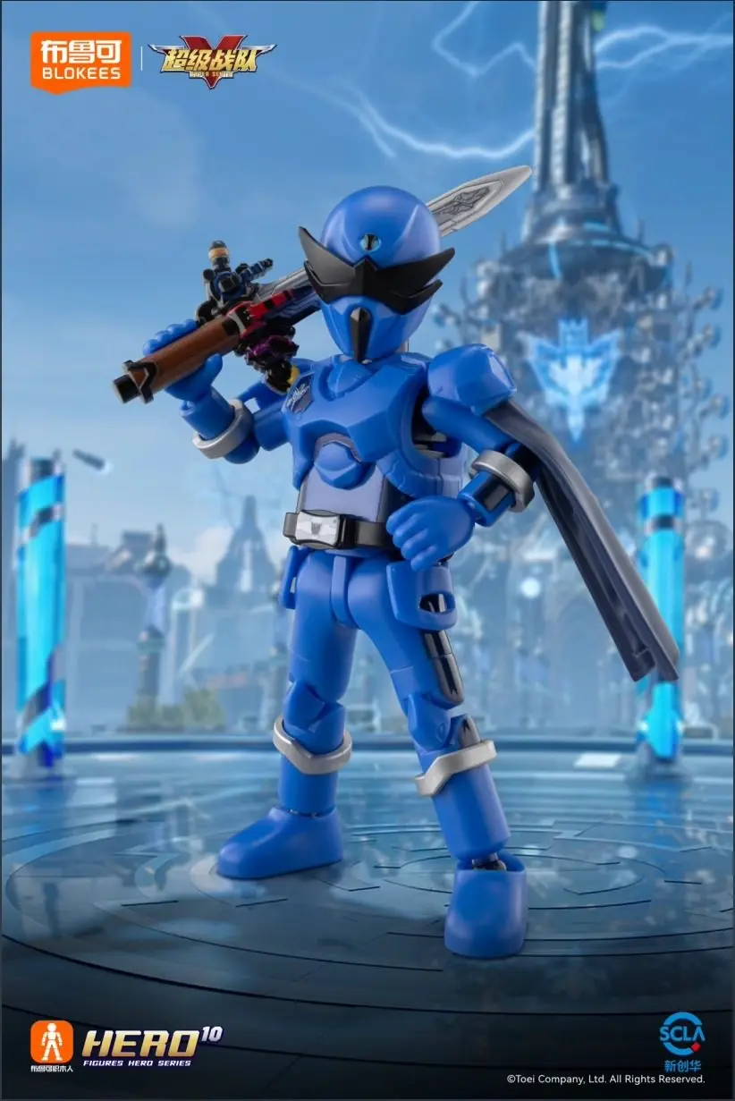 1/9 Stuks Blokees Super Sentai Galaxy Versie 1 Ohsama Sentai King-Ohger Kuwagata Tombo Kamakiri Ohger Gemonteerd beweegbare Speelgoed