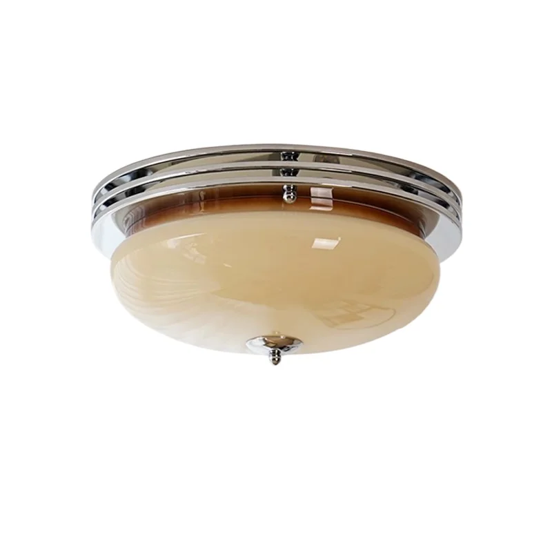 

Medieval bedroom ceiling lamp French cream windshield egg tart study lamp