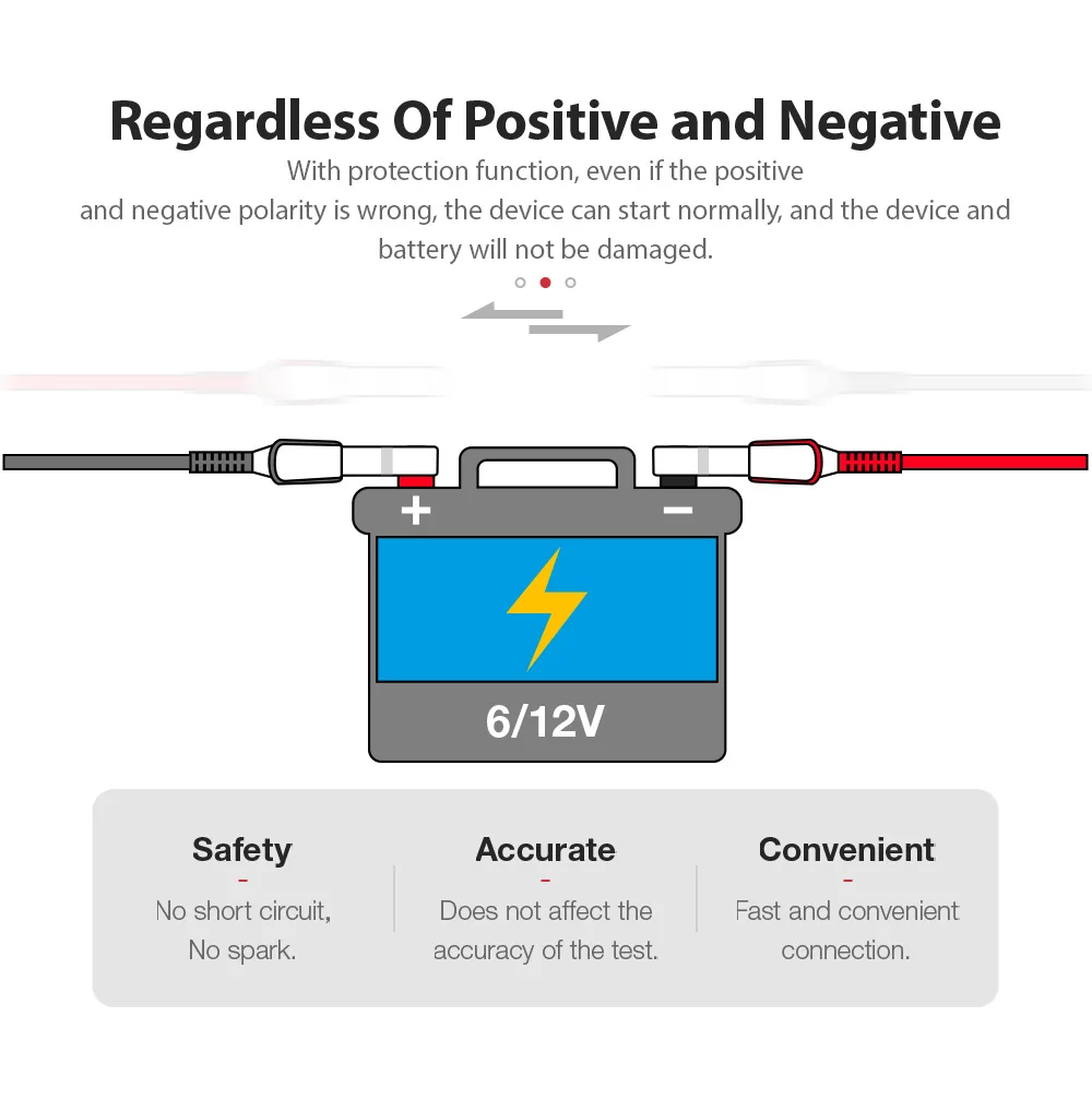 BM580 Car Battery Tester 12V 6V CCA Circut Tester Cranking Test Charging Tool Automotive Battery Analyzer Waveform Battery Tool