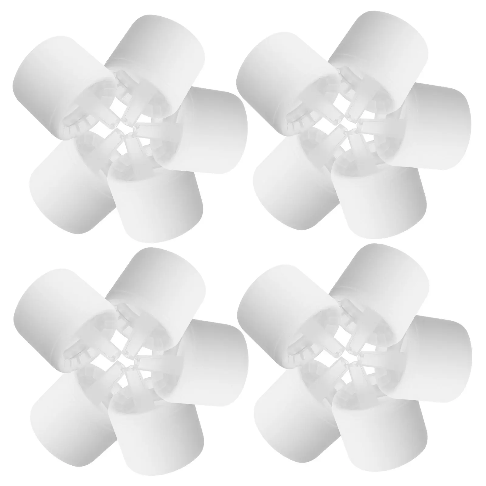 

20pcs Essential Oil Bottle Caps Matte White Flat Top Anti-Slip Airtight Seal For Reagent Bottles Replacement Cap
