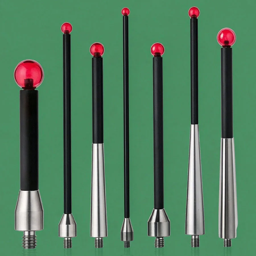 M5 Thread CMM Stylus Ruby Ball Carbon Fiber Shank Coordinate Measuring Machine Probe Replacement Measuring Tip