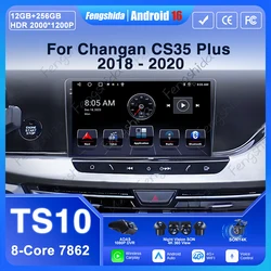 Android 15 For Changan CS35 Plus 2018 2019 2020 Auto Radio Carplay Car Radio Multimedia 2K QLED Touch Screen Display 5G WiFi BT