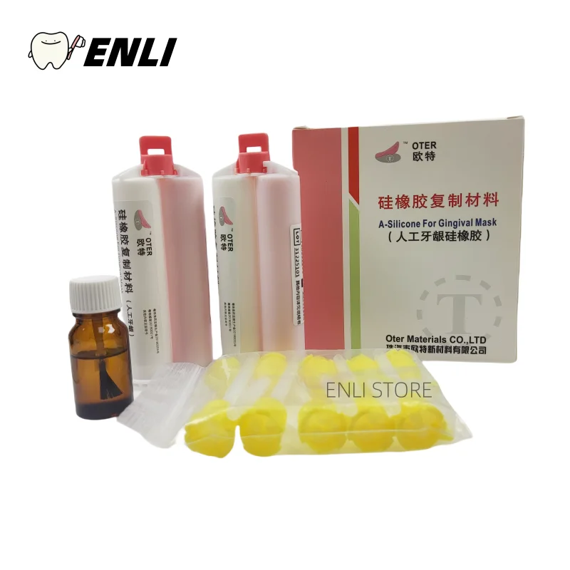 

1 коробка OTER A-силикон для маски Gingival, дублирование стоматологической лаборатории, силиконовый материал