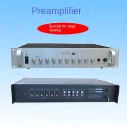 Public Address Preamplifier Usb Independently Adjustable Line Volume Signal Amplifier