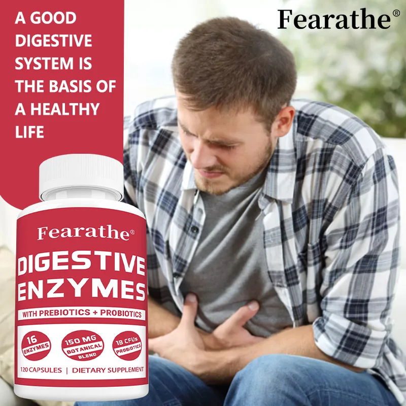 Digestive Enzyme Capsules - with Probiotics & Prebiotics, Support Gut Health, Immune Support, Promote Digestive Health