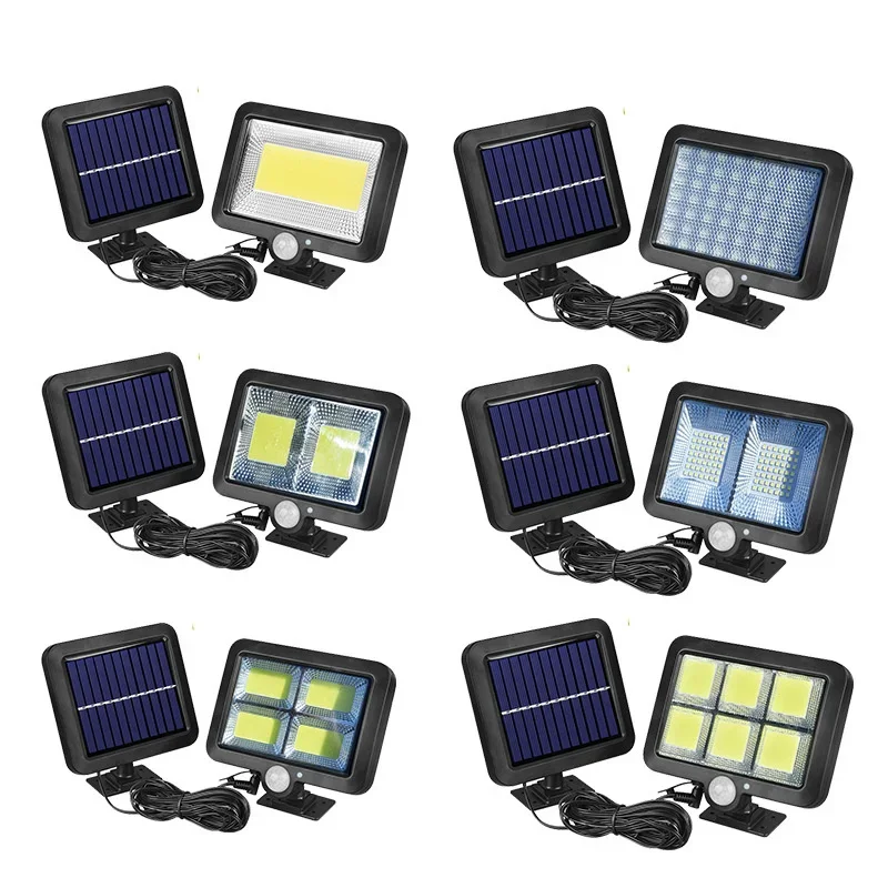 الطاقة الشمسية 100LED سبليت cob التعريفي الجدار مصباح الممر فناء مصباح معلق مصباح الشارع #1