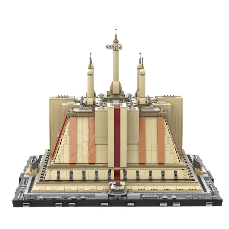 8480 pièces Star Scuffle THE JEDl TEMPLE - CORUSCANT MOC Blocs de construction modulaires personnalisables, jouet créatif simple à monter soi-même, cadeau de Noël