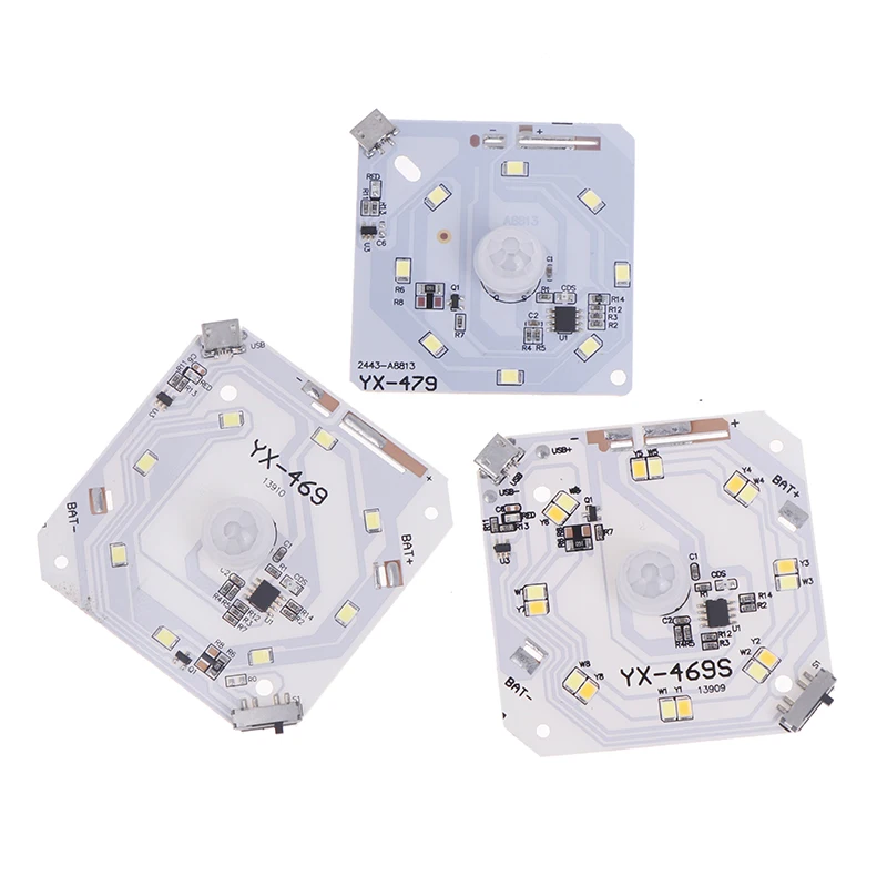 PIR Motion Sensor Human Body IR Infrared Induction Night Light LED Board Charge Recharge Night Lamp Control Module