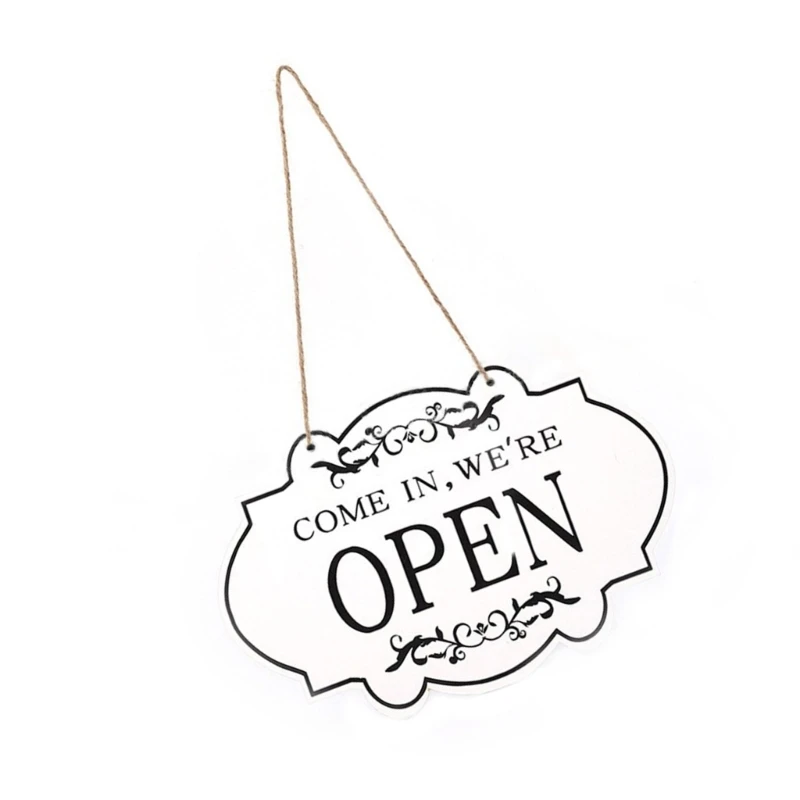 Double Side Open Closed Sign 33x20cm Open Closed Signs For Business Door 601D