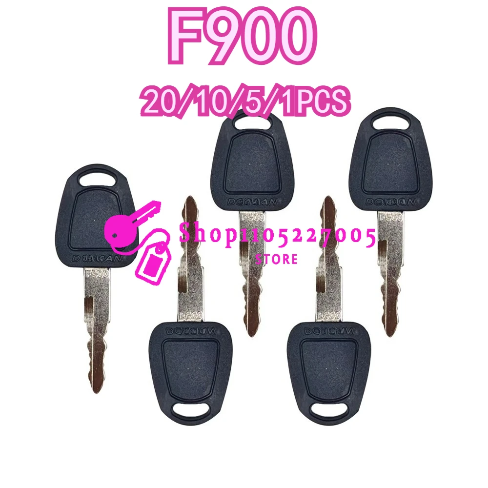 20/10/5/1PCS New Excavator Parts K1009605B F900 Ignition Keys