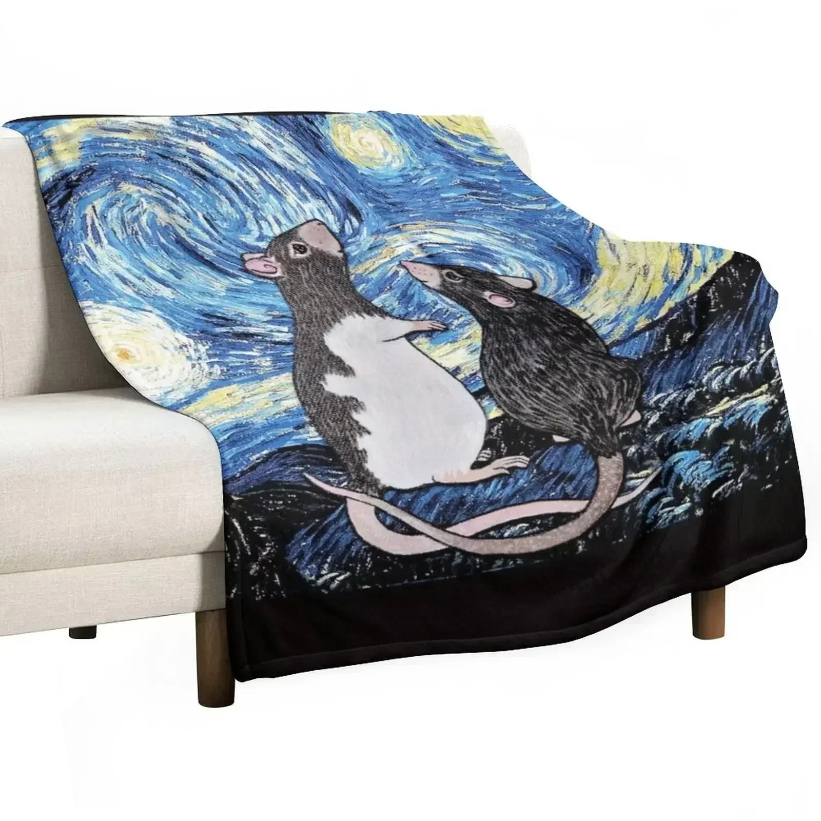 Version 1 From the Heavens... Came a Rat... Throw Blanket Furrys Beautifuls Luxury St heavy to sleep Soft Beds Beach Blankets
