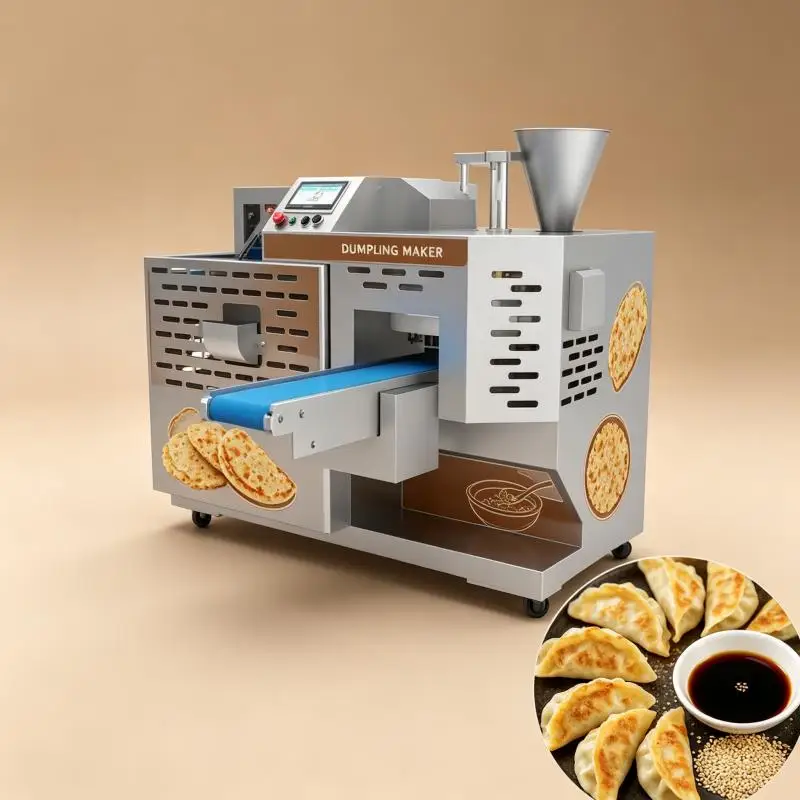 Automatic Dumpling Production Machine Commercial Dough Sheet Filling Forming Equipment for Restaurant Food Processing