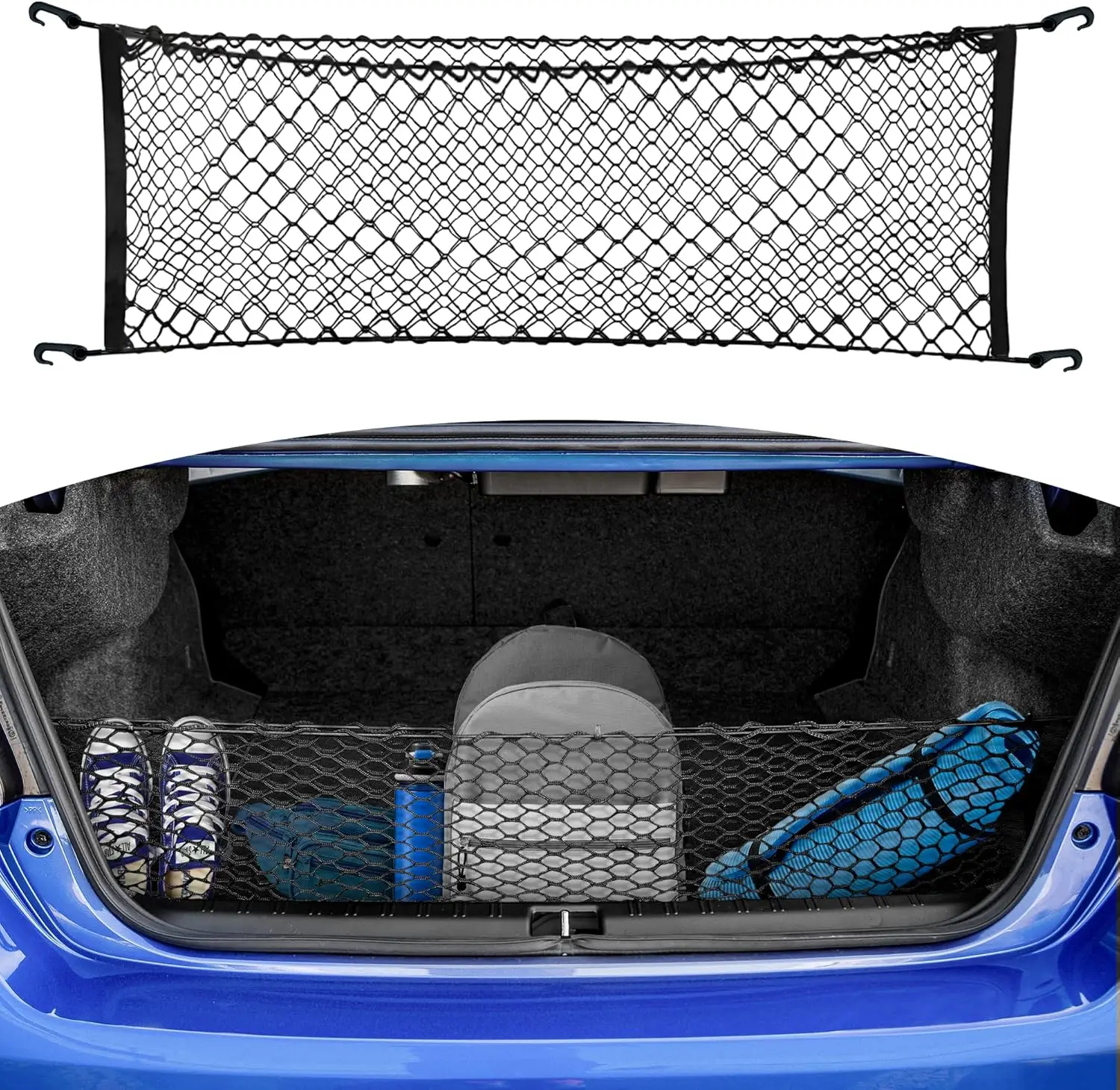 

Elastic Trunk Mesh Cargo Net for Subaru Impreza 2017-2024 & Crosstrek 2018-2024 - Premium Car Trunk Organizer