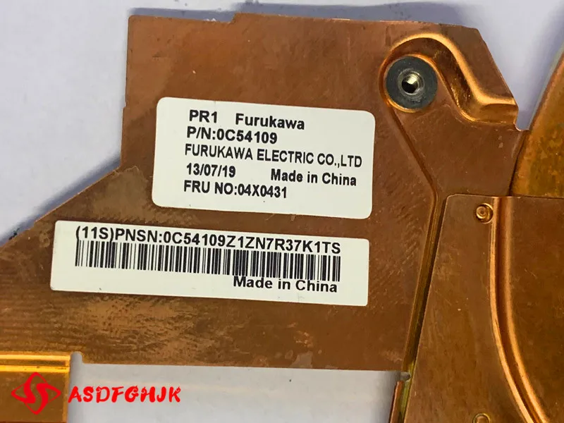 Original FOR Lenovo Thinkpad X1 Helix 3702 CPU Cooling Fan With Heatsink 04X0431 0C54109 All Tests OK