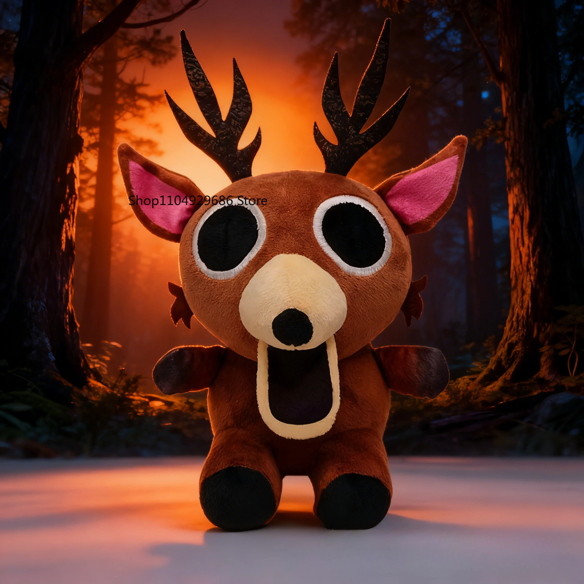 لعبة الغزلان القطيفة، شخصية لعبة مضحكة 99 ليلاً في الغابة، دمية ناعمة قابلة للعناق، هدية مثالية لعيد الميلاد للفتيات الصغيرات #4