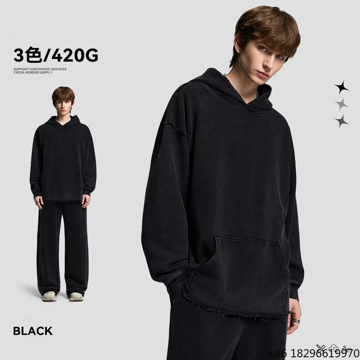 drop-shoulder-plain-custom-printed-boxy-fit-pullover-sweatshirt