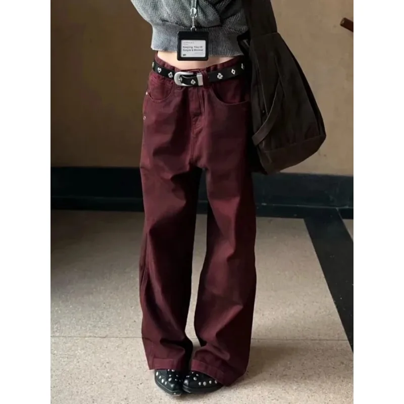 

Women's American Retro Denim Pants 2025 Autumn Winter Abi Y2K Baggy Jean Japanese Harajuku Wide Fit Jean Cowboy Mom Stacked Jean