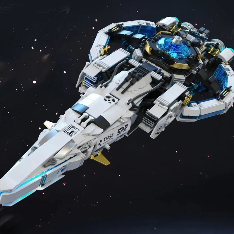 Technical Galaxy Comet Spaceship Spacecraft Modular Buildings Blocks Space Explanation Brick Model Kit Adults Kids Gifts 1567PCS