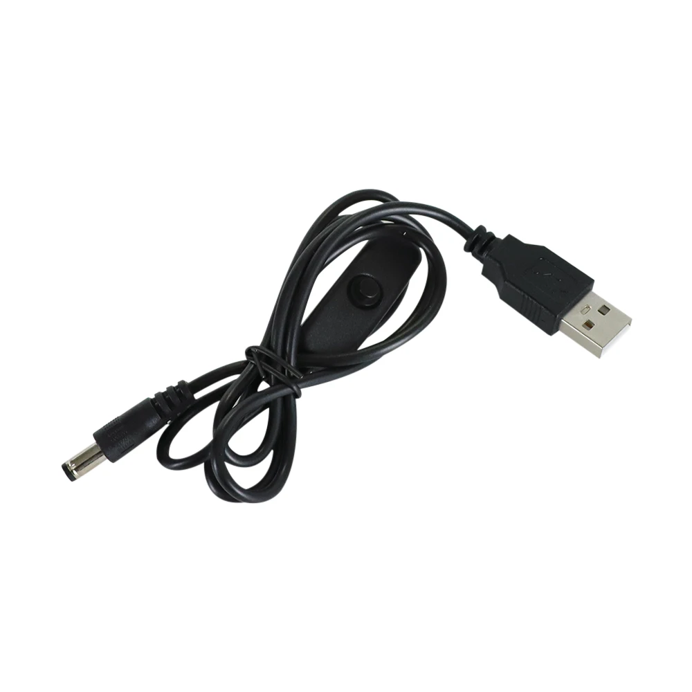 USB 전원 부스트 라인 DC 5V to DC 5V 12V 승압 모듈 USB 컨버터 어댑터 케이블 (스위치 포함, 길이 1m)