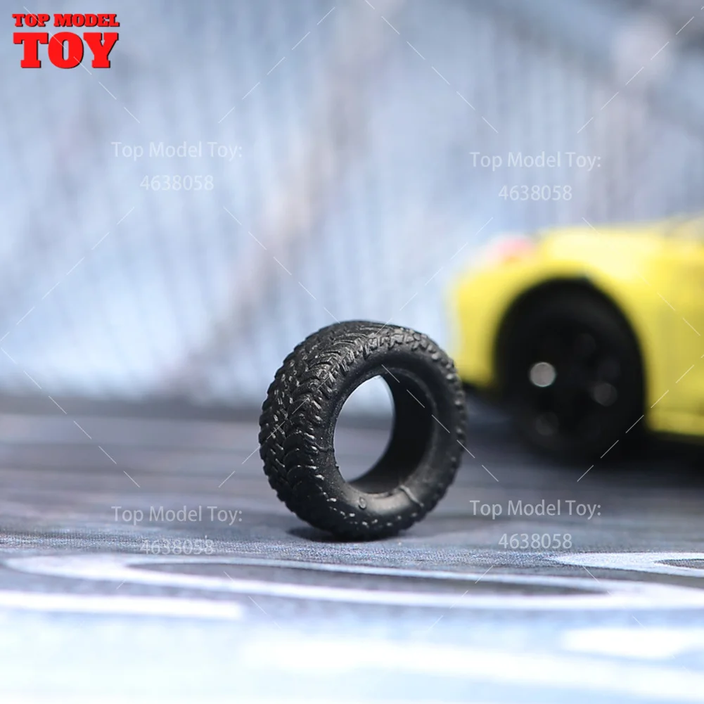 Painted Miniatures 1/64 1/87 1/43 1/18 1/24 Black Tires Scene Figure Dolls Accessory Unpainted Model For Cars Vehicles Toys