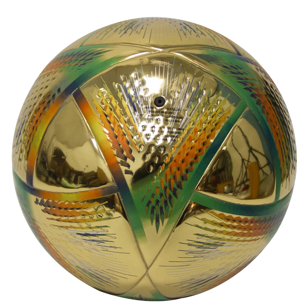 Lydoo Soccer Ball Football Metal Leather Ball Laminated PU Thermal Bonded Indoor/Outdoor Sports Factory OEM Logo Print