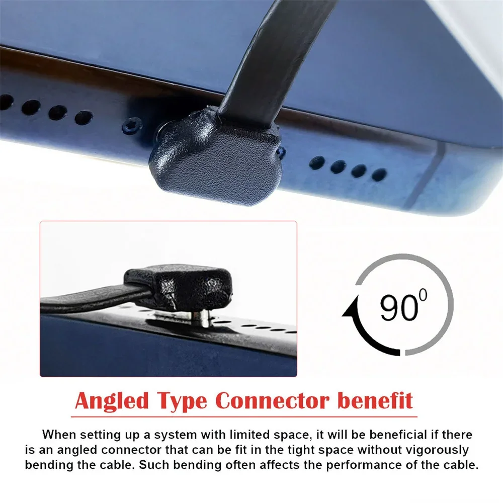 2 Pack Xiwai USB-C Type C to USB-C Angled Ultra Slim Power Flat USB2.0 Data Cable 65W Fast Charge for Phone Tablet Laptop