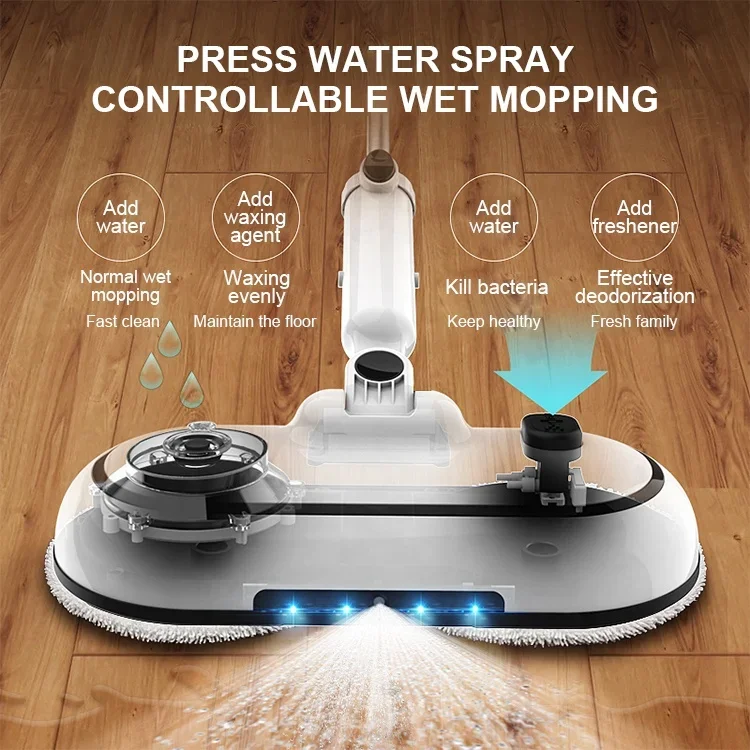 Multi-functional And Diverse Assembly Customizable OEM Hand-held Wet And Dry Wireless High Quality Electric Mop