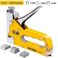 Manual Staple Guns for Wood Lightweight  Household Duty Home Use Upholstery Nail Gun With 2400 Staples Home Decor Carpentry Tool