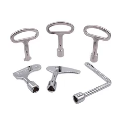 5PCS key fit for Triangle lock Square lock Airfoil lock that be applied to train High-speed rail Elevator and Cabinet door