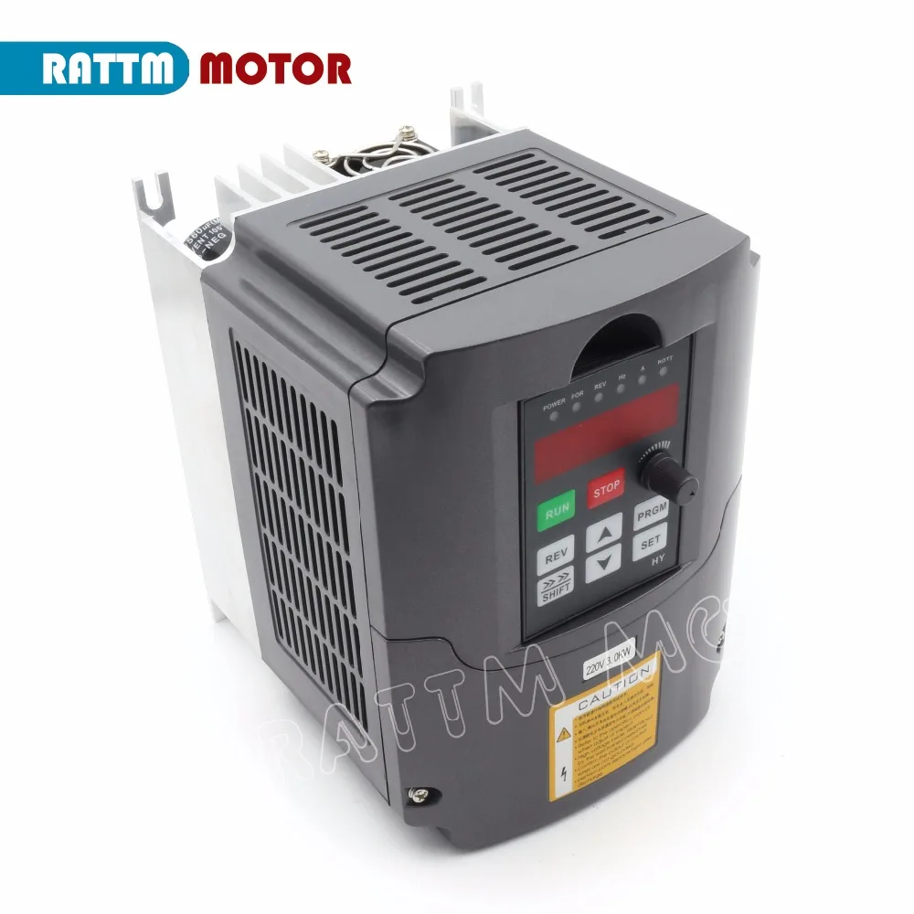 Imagem -02 - Cnc Spindle Motor Velocidade Controller Unidade de Freqüência Variável Input Output Inverter Conversor 220v 3kw hy Vfd 1hp 3hp eu Stock