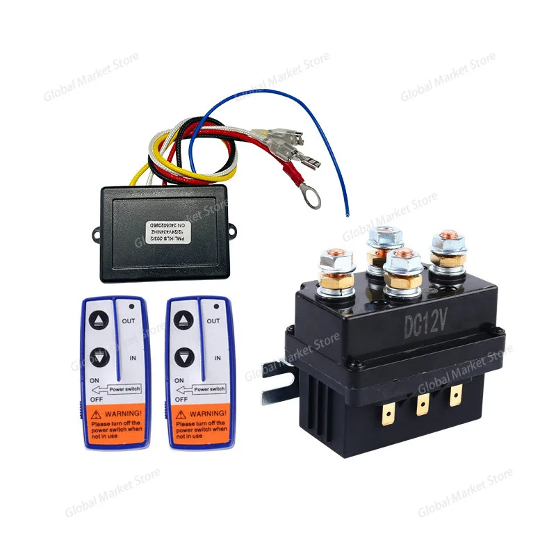 

12V 500A Car Winch Relay 4450 Set with Remote Control Controller Set
