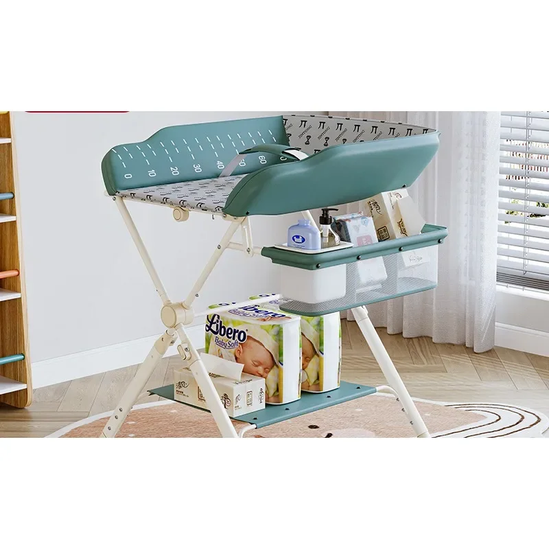 Baby diaper table Newborn touch bath Multifunctional folding drying rack