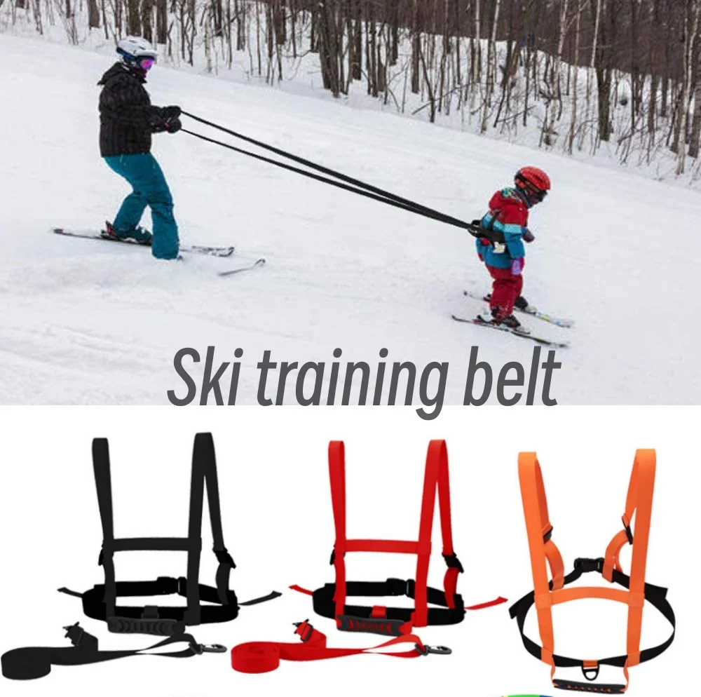 

New Outdoor Skiing Training Chest And Back Strap For Children, Ski Safety Tow Rope, Anti-Fall Training Strap, Anti-Fall Rope