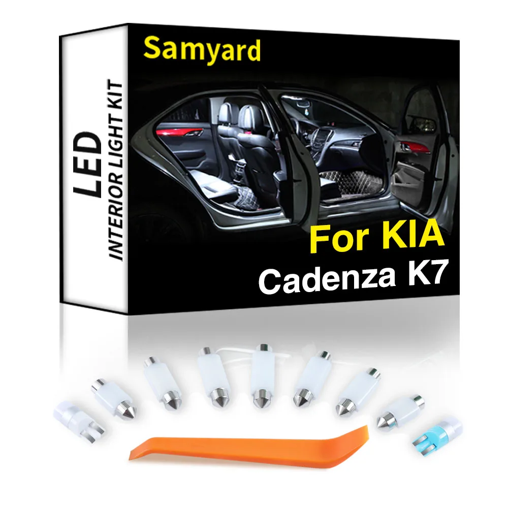 Ceramics 13Pcs Canbus For KIA Cadenza K7 VG YG 2010-2015 2016 2017 2018 2019 Vehicle LED Indoor Interior Dome Light Kit Car Lamp