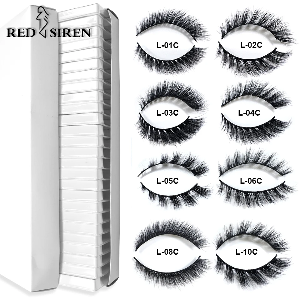 Cat Eye Lashes 5/10/30/50 Pairs Mink Lashes Wholesale Bulk 10mm-18mm Winged Short Natural Eyelashes