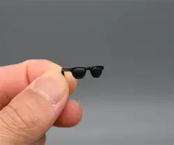 Hot Sales 1/12th Mini Toys Model ZYTOYS DML Black Sunglasses Goggles PVC Material For 6