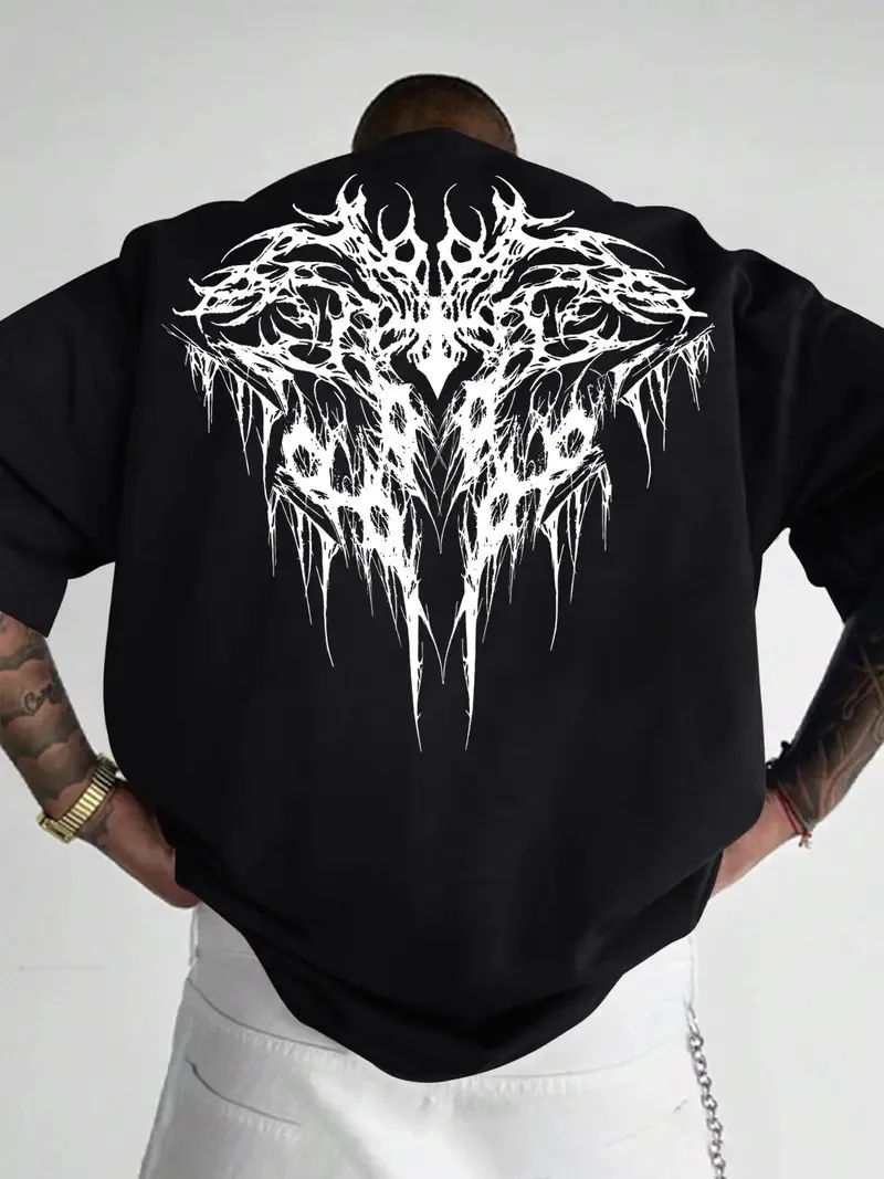New Men's T-Shirt for Summer 2025 Casual Roller Skating Breathable Lightweight 3D Printed Street Men's Wear