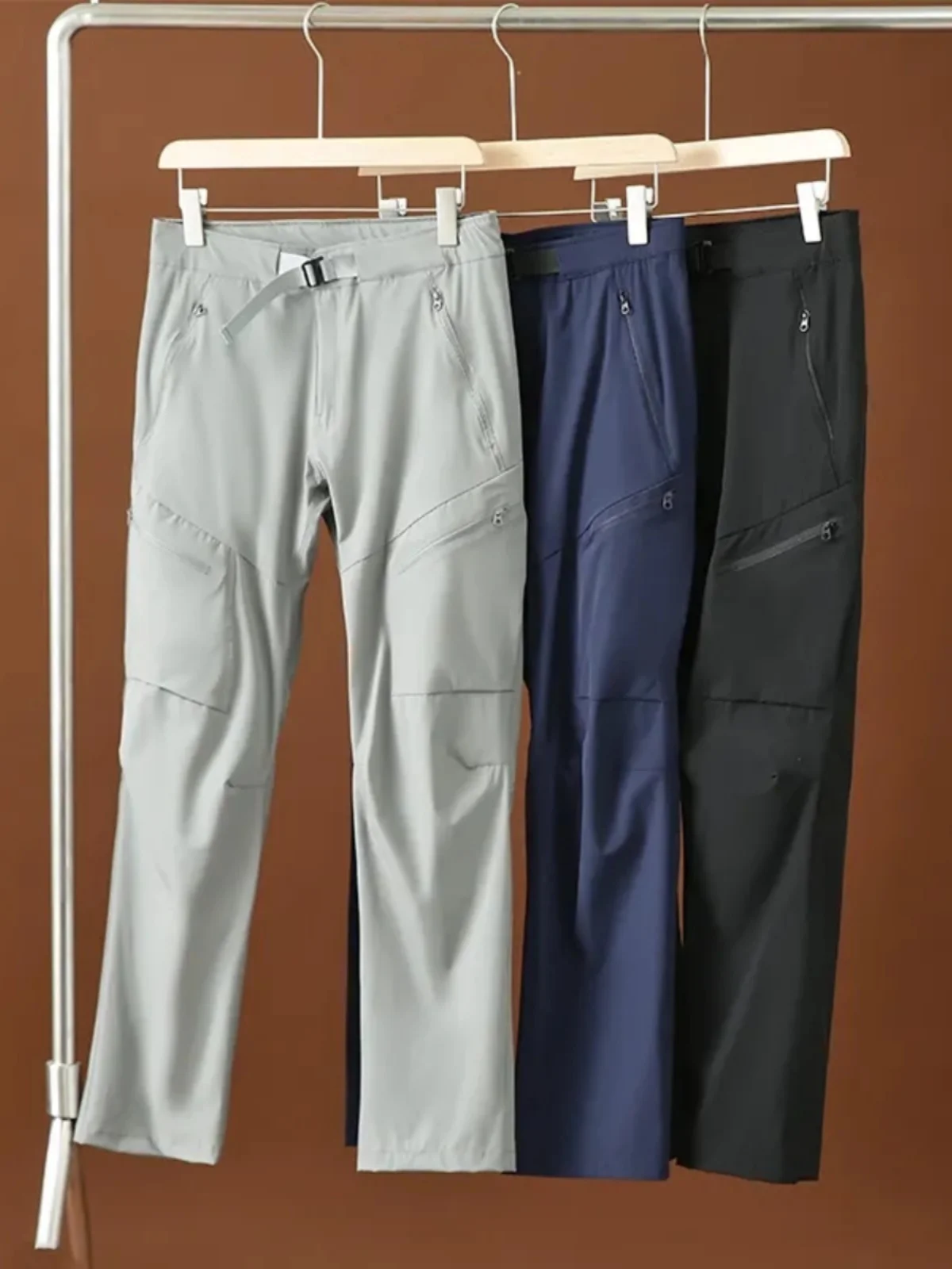 

Men's Windproof Waterproof Sport Casual Pants 3D Tailoring GM Series Faionable Urban Sle Straight Leg Long Trousers