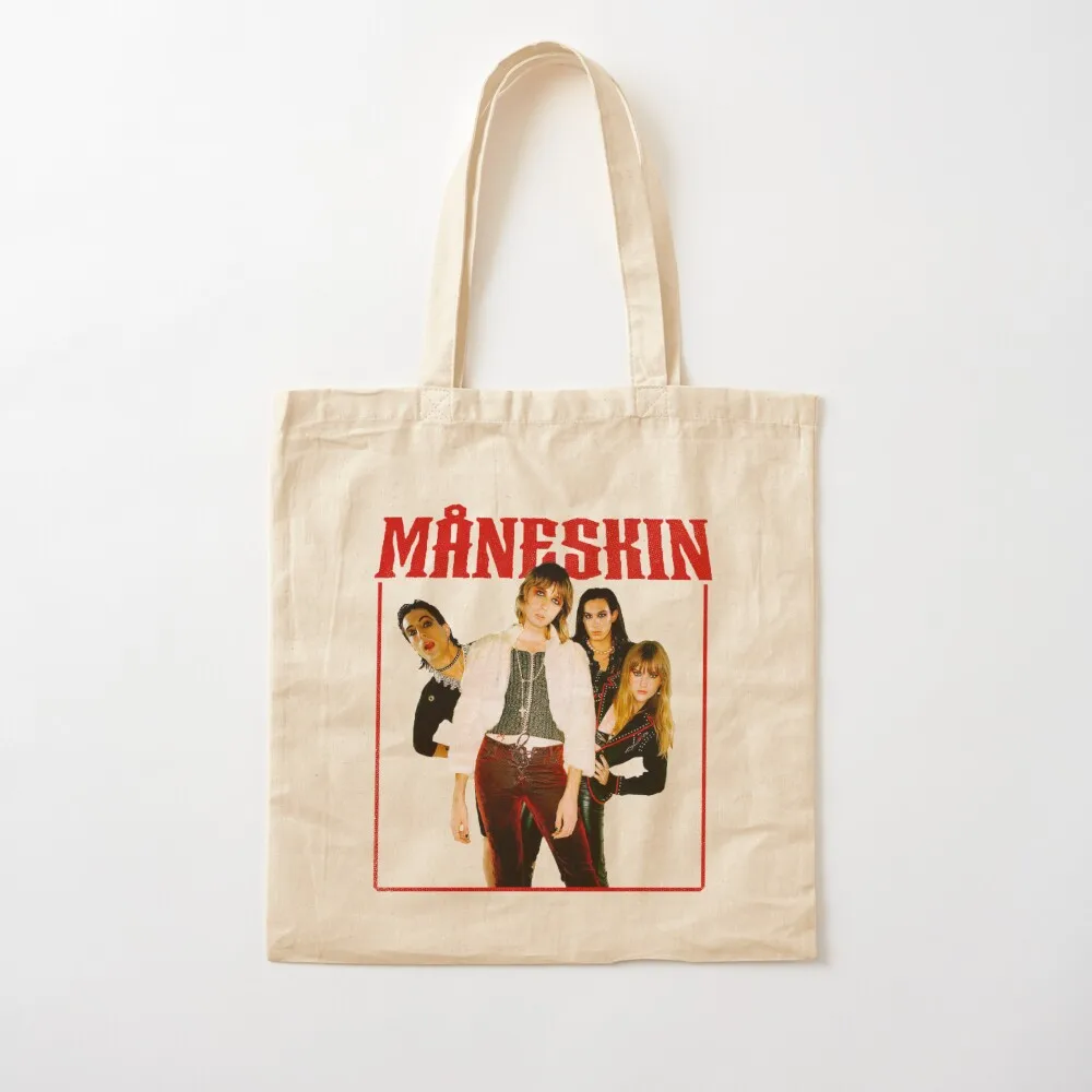 

mneskin band shirt Tote Bag cloth bag woman Woman shopper bag Canvas Tote