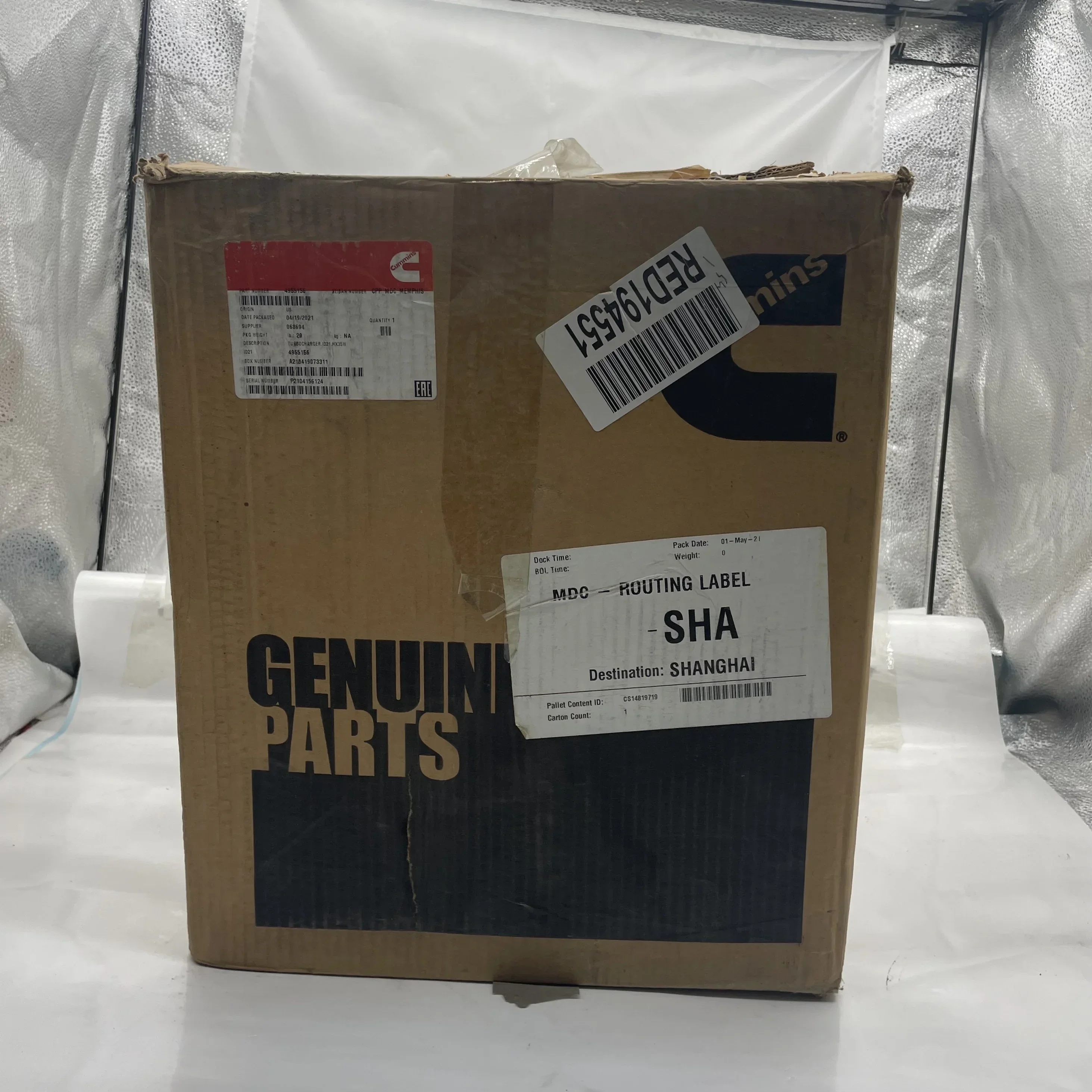 Genuine for Cummins Engine Part Turbocharger 4955156 for Engine High Performance Turbo Parts