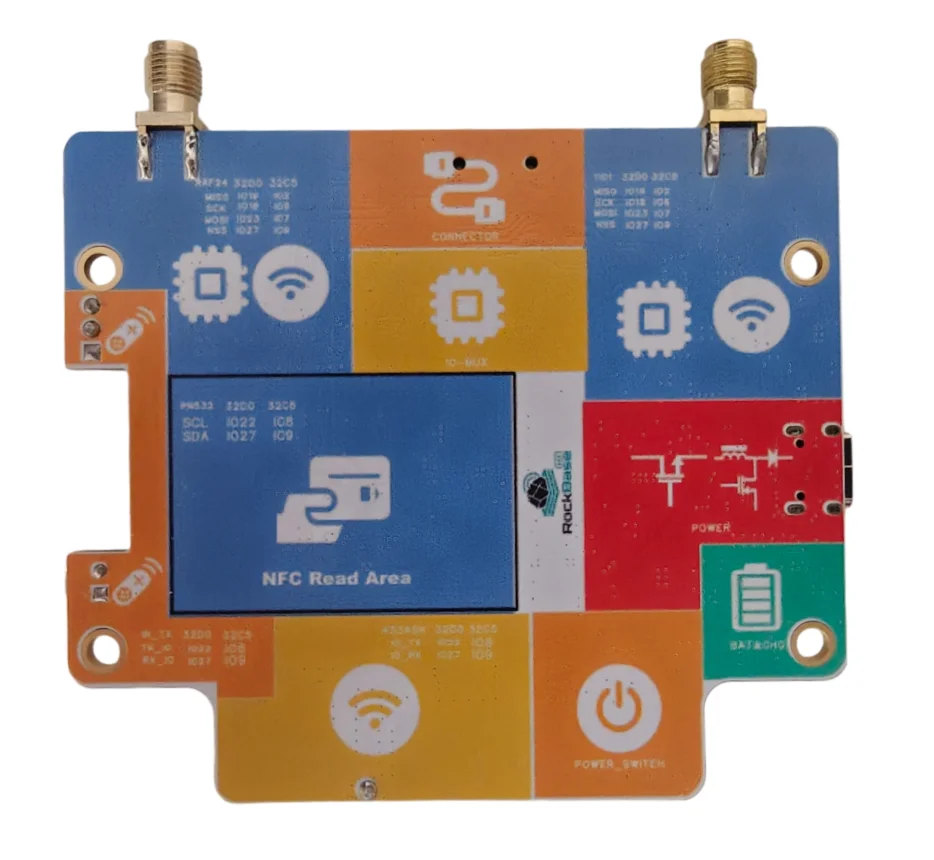 NM-RF-Hat Companion Zero-Conflict Multi-Band RF Module for ESP32 CYD CC1101 NRF24 PN532 IR TX/RX 433M ASK Power Management
