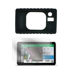 LCD Screen Protector Shield Film + Protect Silicon Case Skin for Garmin ZUMO XT Motorcycle GPS Accessories