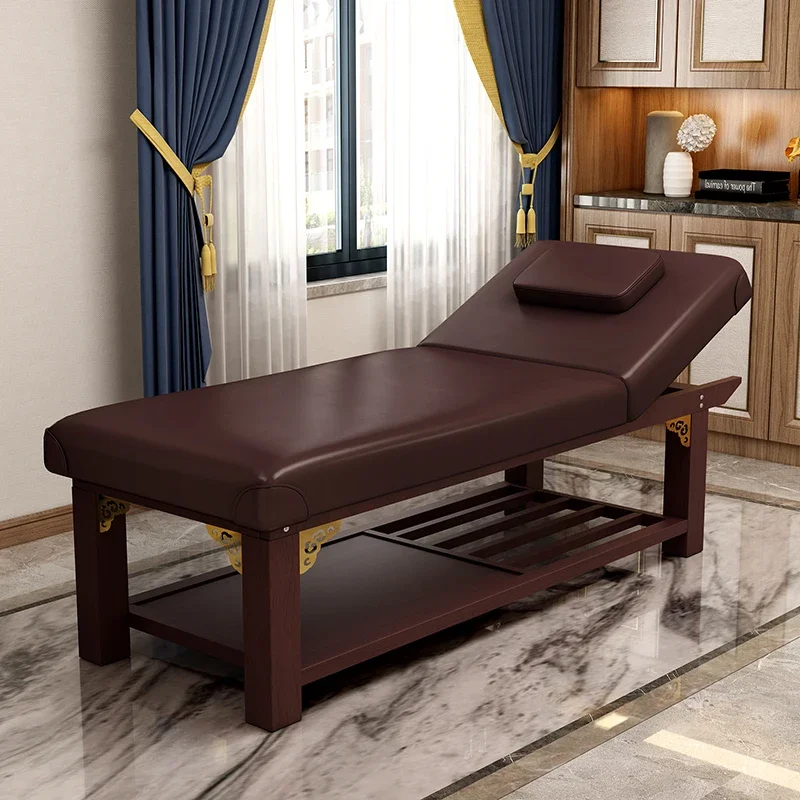 Comfort Wooden Massage Bed Beauty Physiotherapy Knead Massage Bed Ear Cleaning Lettino Estetista Commercial Furniture YY50MB